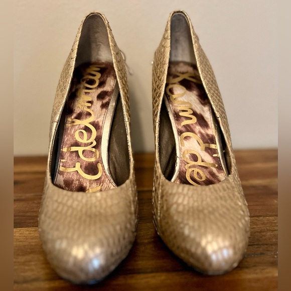 Sam Edelman "Evan" Heel - Zinc Snake, Size 5 - Picture 4 of 10